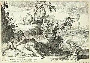 Apollon og Koronis by Ubekendt