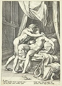 Apollon og Leukothea by Jacob Matham