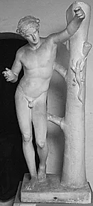 Apollon Sauroktonos, eller Firbenedræberen by Ubekendt