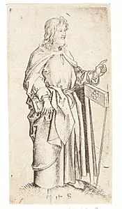 Apostlen Jakob den yngre by Martin Schongauer
