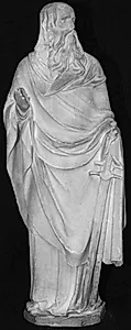 Apostlen Paulus med to sværd i v. hånd. 14 statuetter fra St. Sebaldus kirken, Nürnberg, helgenskrin: de 12 apostle, samt portræt af Peter Vischer og St. Sebaldus by Ubekendt