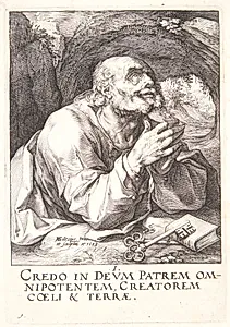 Apostlen Peter by Hendrick Goltzius