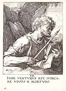 Apostlen Thomas by Hendrick Goltzius