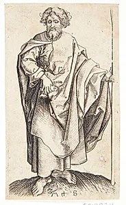 Apostlen Tomas by Martin Schongauer