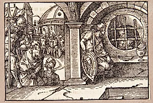 Appius Claudius føres til fængslet by Tobias Stimmer