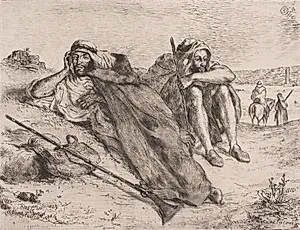 Arabere fra Oran by Eugène Delacroix