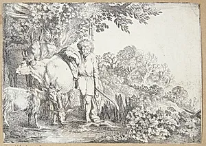 Argus vogter over sin flok by Moyses van Wtenbrouck