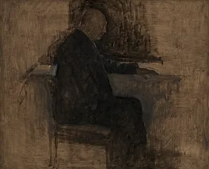 Arkitekten Thorvald Bindesbøll by Vilhelm Hammershøi