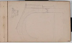 Arkitektonisk fragment og kapitæl by Niels Larsen Stevns