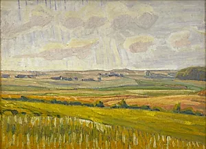 Asminderup bakker mod lyset by Niels Larsen Stevns