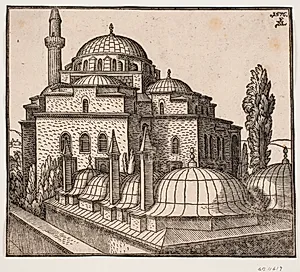 Atik Ali Pasha-moskéen i Istanbul by Melchior Lorck