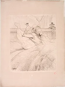 Au Lit by Henri de Toulouse-Lautrec