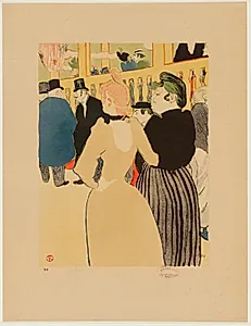 Au Moulin Rouge, la Goulue et sa Soeur by Henri de Toulouse-Lautrec