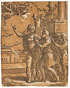 Augustus og den tiburtinske sibylle by Antonio da Trento
