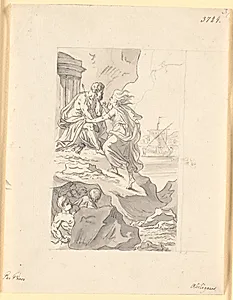 Avind hos Æolus. "Peder Paars". 1.bog 1.sang by Nicolai Abildgaard