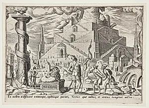 Babelstårnet by Philips Galle