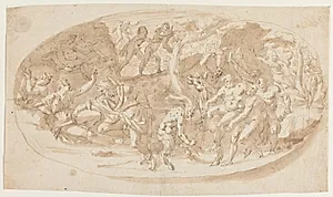 Bacchanal fra Ovids Metamorfoser by Ubekendt