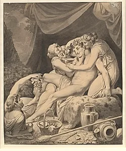 Bacchus med tre bacchantinder by C.W. Eckersberg