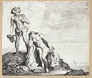 Bacchus og Adriadne på Naxos by Moyses van Wtenbrouck