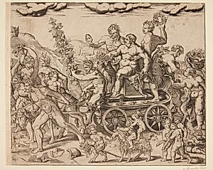 Bacchus' triumftog by Francesco Bertelli