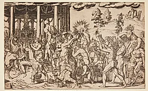 Bacchus' triumftog by Francesco Bertelli
