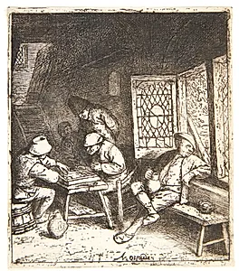 Backgammonspillerne by Adriaen van Ostade