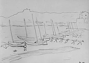 Både på stranden. Collioure