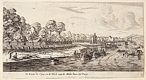 Både ved en krumning på Seinen by Reinier Zeeman