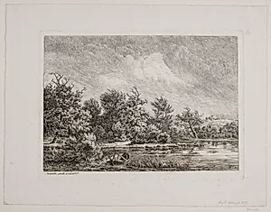 Båden i sivene by Hermann Carmiencke