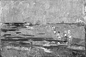 Badende. Refshaleøen by Karl Schou