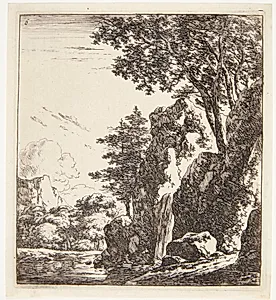 Bæk mellem to klipper by Herman Naiwincx