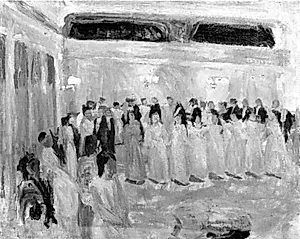 Bal i en provinsby by Peter Hansen