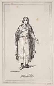 Balder. Illustration til Fabricius' Danmarks historie 1, 119.