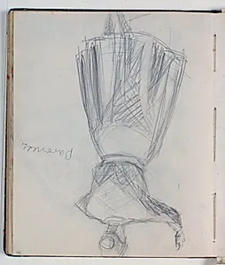 Baronesse Stampe. Skitse til "Engen ved Nysø" by Niels Larsen Stevns