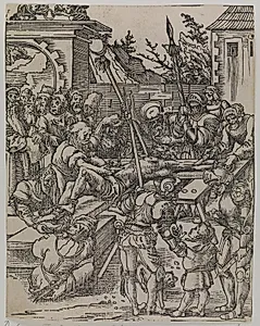 Bartholomæus' martyrium by Lucas Cranach (I)
