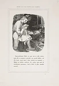 Bébé fait sa visite aux vaches by Lorenz Frølich