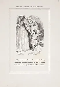 Bébé va prendre son premier bain by Louis Paul Pierre Dumont