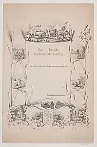 Bedømmelsesblad fra Den danske Landmandsforsamling by Adolph Kittendorff
