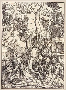 Begrædelsen by Albrecht Dürer