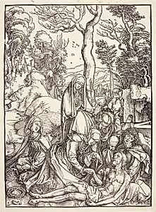 Begrædelsen by Albrecht Dürer