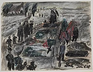 Begravelse om vinteren by John Christensen