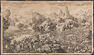 Bejelringen ved Den Sorte Flod hæves by Jacques Philippe Le Bas