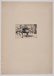 Bellerofon på den tæmmede Pegasus by Hans Nikolaj Hansen