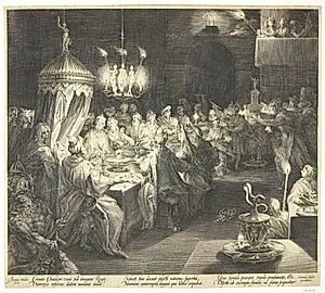 Belshassars fest by Jan Harmensz. Muller