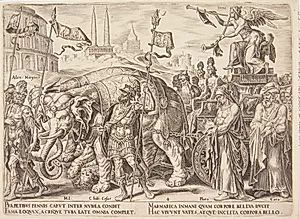Berømmelsens triumf by Philips Galle