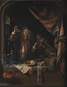 Besøg hos lægen by Gerard Dou