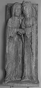 Besøgelsen. Jomfru Maria og Elisabeth by Ubekendt
