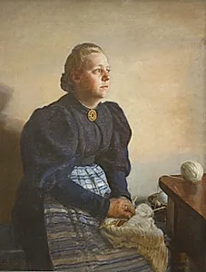 Betty Jerndorff, f. Matthison-Hansen, kunstnerens hustru