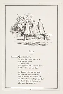 Bien. Illustration til H.V. Kaalund, "Fabler for Børn" by H.P. Hansen