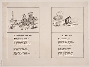 Bissekræmmeren og hans hund; Abekatten by Adolph Kittendorff